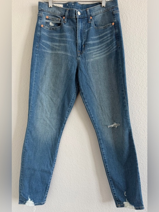 GAP Denim - GAP True Skinny Ankle Sky High Distressed Jeans